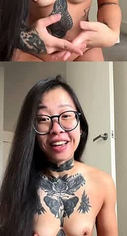 Amateur Asian teen sucks this big hard cock