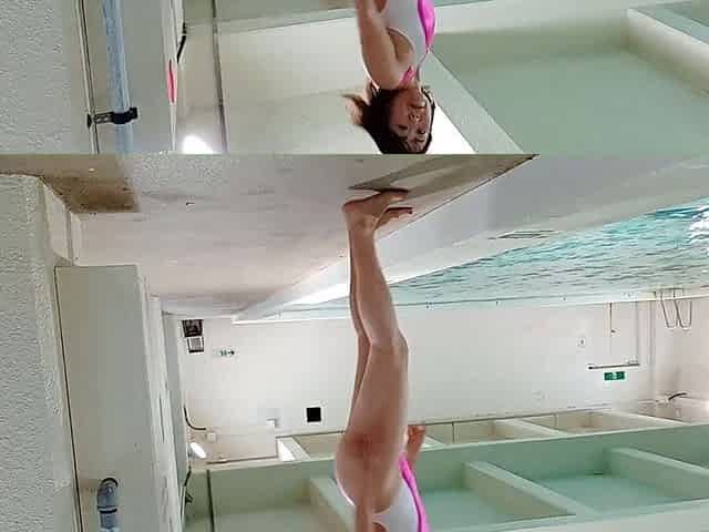 Japanese Mature Woman at the Pool