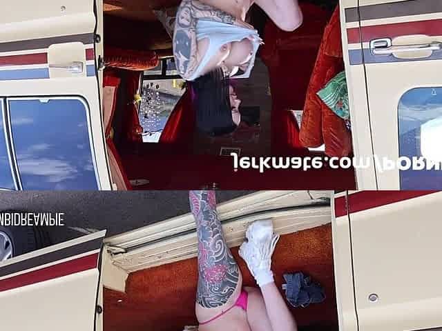 Jerkmate - Trying Not To Get Caught Masturbating In My Van - BambiDreamPie