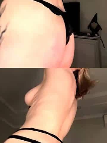 Blonde solo toying