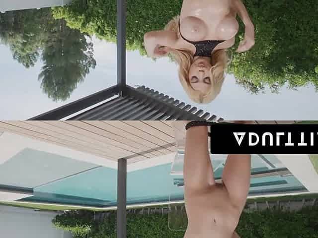 Playgirl In Fishnet Underware Gets Destroyed
