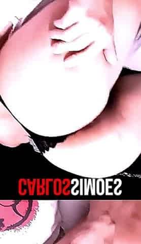 Brunette with a big, sexy ass and a well-endowed lover.