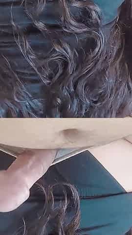Her Black Panties and Beautiful Ass Make Me Hard Without Me Having to Use My Hands