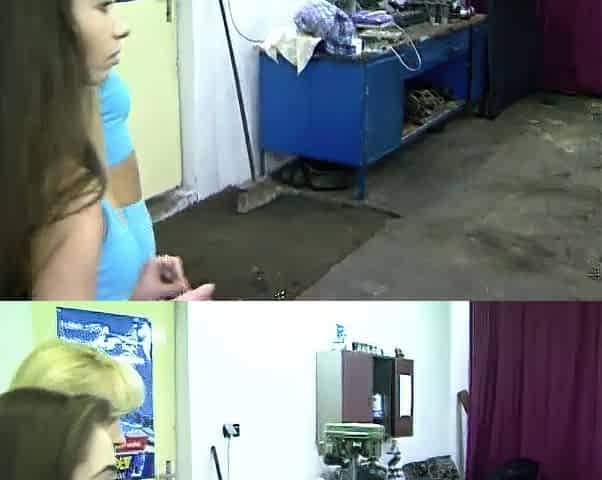 Amateur blonde teens cock sharing threesome fuck
