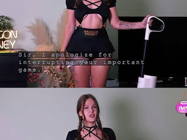 A day with a robot housekeeper. Part two/three. Afternoon. VIRTUAL SEX