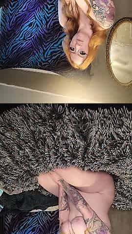 Redhead shimmies and plays in couch, expecting for u to come home and bang her
