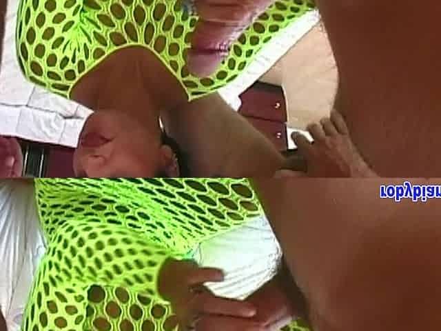 Babe Bends Over for Huge Cocks to Fit in Both Holes and Cumshot