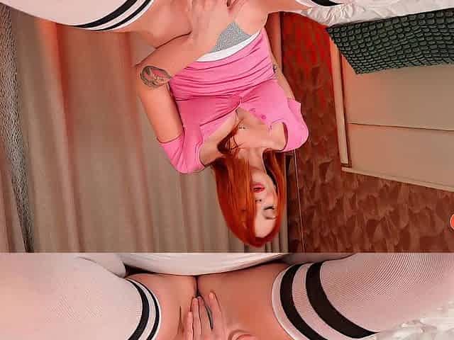 Dong enters deeply and gently into the red haired wet gal
