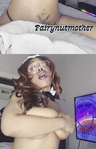 Lewd maid sneaks in to hump her vagina to climax.
