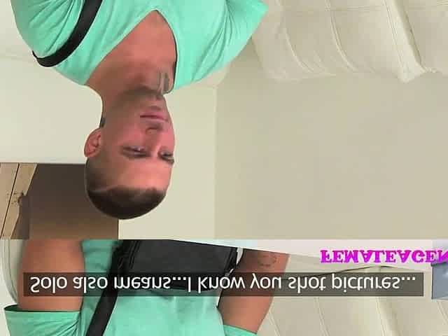 FemaleAgent Lustful chaps jock causes him problems