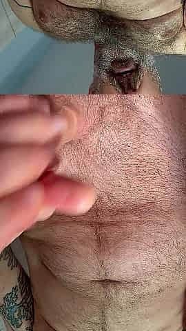 DILF shlong Dripping precum in advance of I bust a creamy loaf