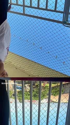 Chubby Latina Balcony Fart Session Thick Ass Releasing Loud Stinky Farts Outdoor