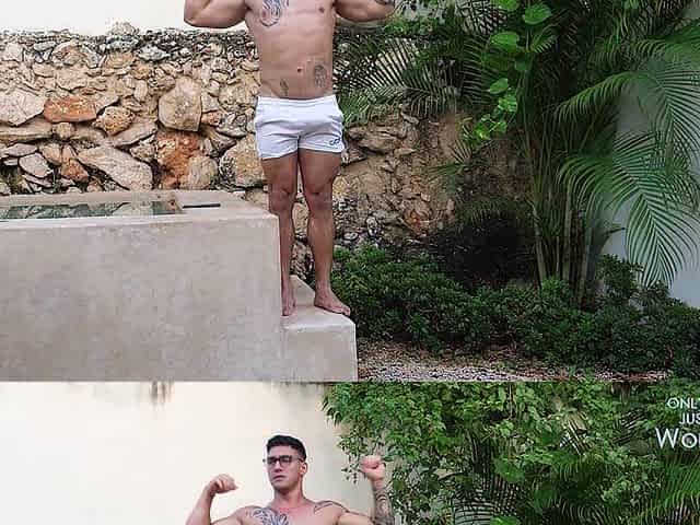 Married Bull Ramon: Milked and Edged by the Pool [WorldStudZ]