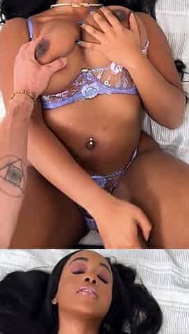 Ebony Goddess Moans From Hard Fuck