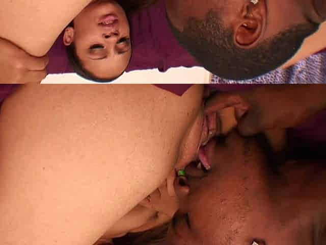 Codi Bryant likes her some white porn knob and this guy serves it up hard in this interracial one on one.