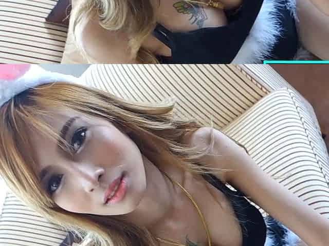 Tiny Thai teen in custome fuck on video