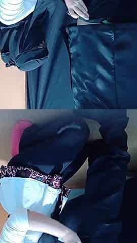 A Lonely Woman Wearing a Hijab in a Boarding