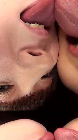 Himari Ogawa and Mio Shinozaki Cover You in Saliva with Their Plump Tongues