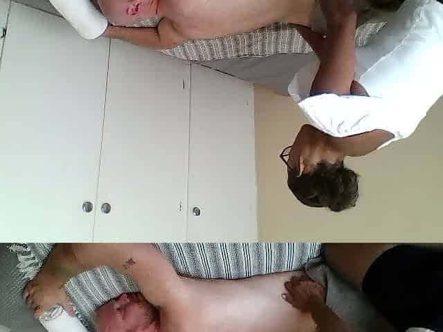 Real South Afro masseuse paid to give cheerful ending massage bang