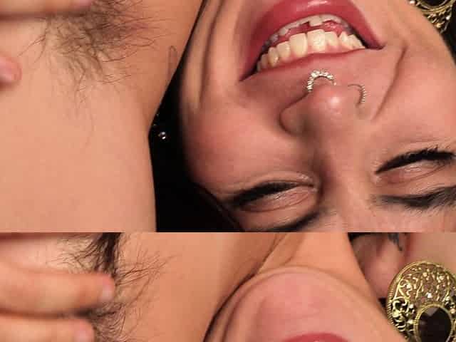 NAUGHTYNATURAL Hairy Lesbian Casting Couch XXX