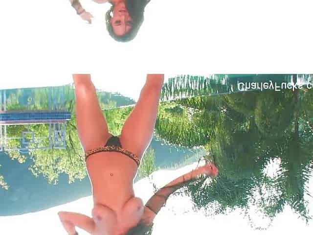 Naturally breasty Charley Pursue makes herself cum