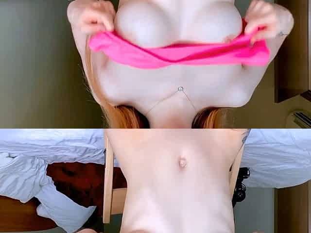 Reislin Oils Up And Strips Her Sexy Body In Pink Bra