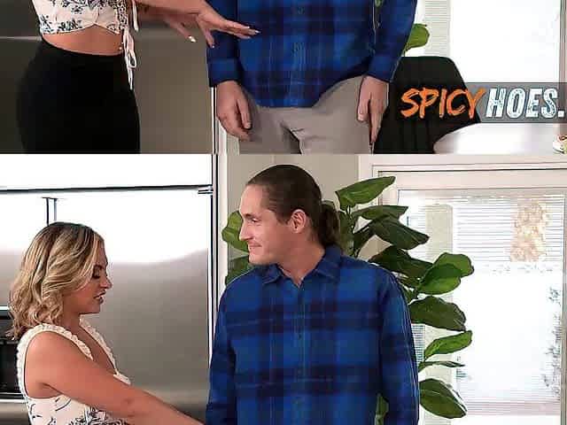 Cuckold Spouse Watches His Blond Wife Takes Large Wang After Lunch