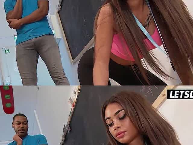 Large Butt Kim Kalash Hardcore Interracial Bang with Ebony Chap - LETSDOEIT