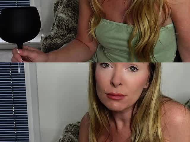 Slut gives wam deep throat pov blowjob and handjob