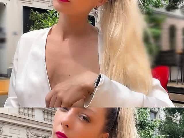 Flashing boobs in public. Topless right in the middle of a
