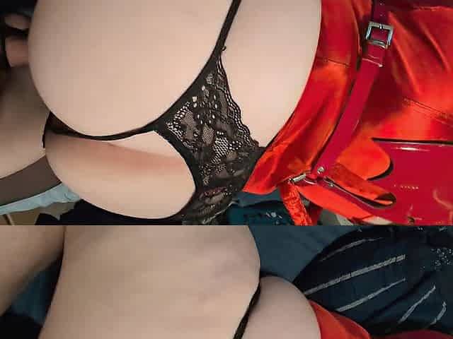 Wore My Demon Halloween Suit And Got Drilled With A Spunk fountain On My Booty
