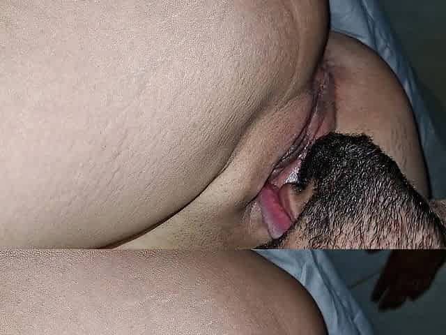 Adorable vagina eating close up