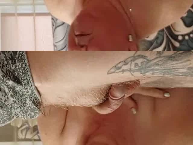 Stepmom Gives Blowjob For A Portion Of Cum