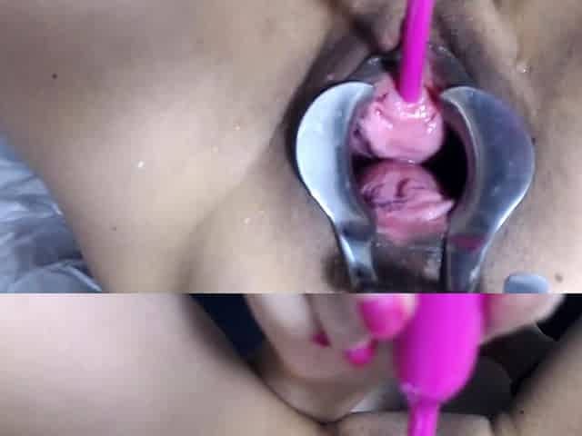 Close Up Pierced Twat Toying