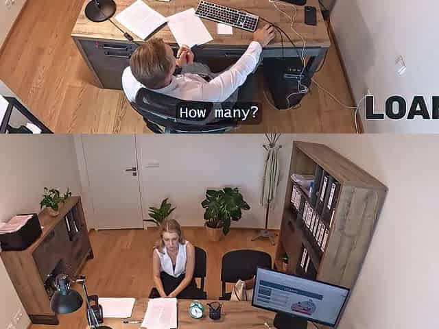 LOAN4K. Andrea is having a ardent sex with office clerk