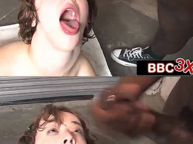 Dumb Teen Wanders Into Ghetto Game, Ends Up On Knees for Hardcore Welcome