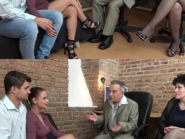 old guy but hornier than ever gets his penis pleased by two hot ladies