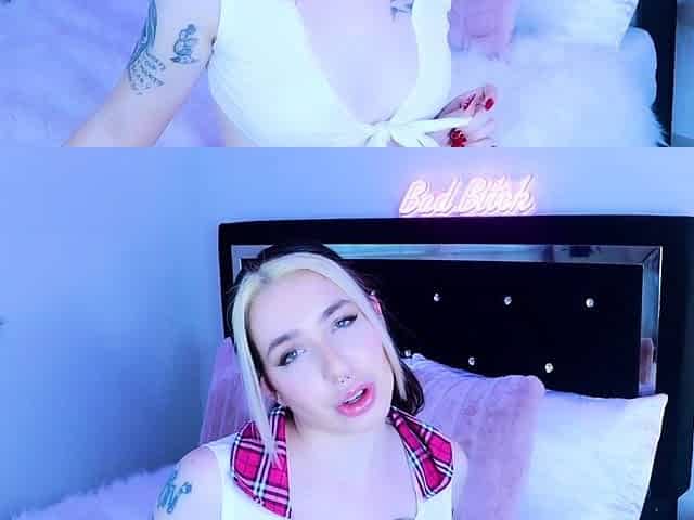 Curly Blonde Teen Records Solo Dildo Masturbation More at