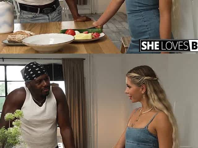 Inked Blondie Annabella Blue Rides BBC At The Kitchen