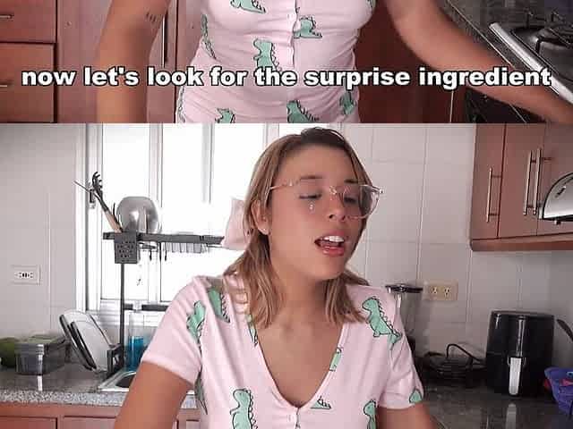 The Maid Fucks the Vegetables. She Cums in the Kitchen.