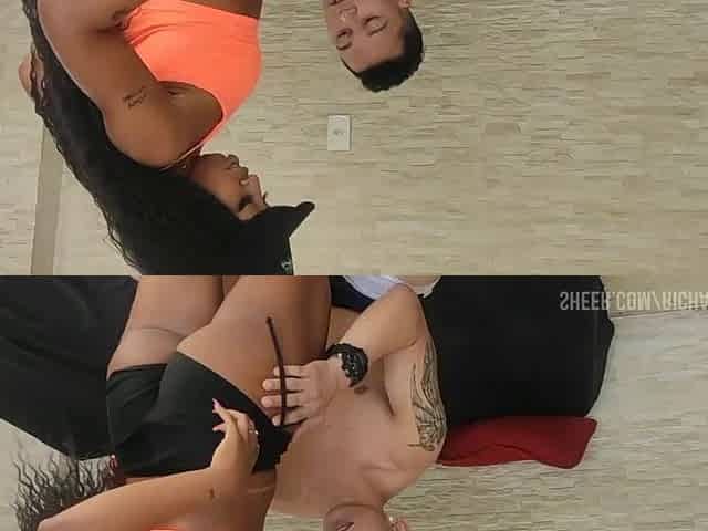 Sexy ebony cutie, bouncing after my step aunt left (complete)