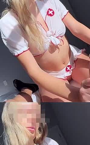 Good Nurse Drains Patient's Balls Entirely
