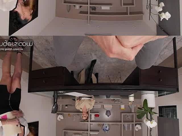 VR Bangers: Sexy Blond in Hot Underware Bangs and Cums at a Job Interview pt.three