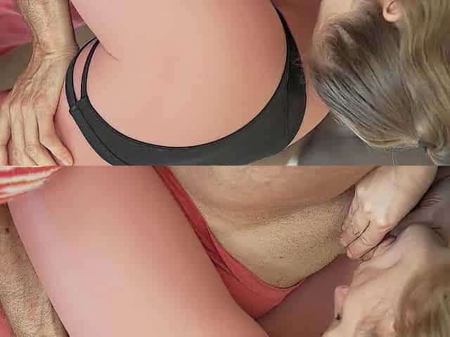 I lick and screw Marc's booty whilst this chab screws her in the butt! Sexy spunk fountain! POV!