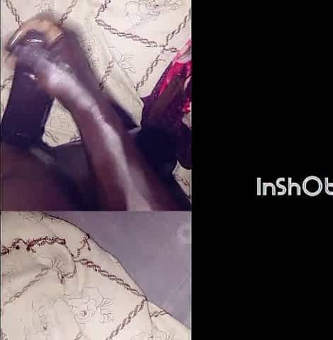 This guy cums twice after real hard masturbating with his blackest jock in porn