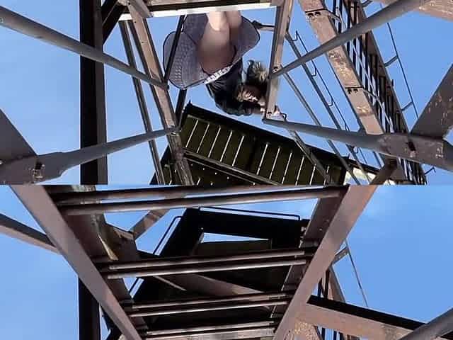Windy, Messy And So Hot Outdoor Fuck In A Fire Tower - Rosyskye