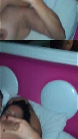 Hotwife Without a Condom with a Young Man Filming and Waiting for Her Turn