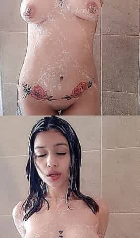 Shower with large knob