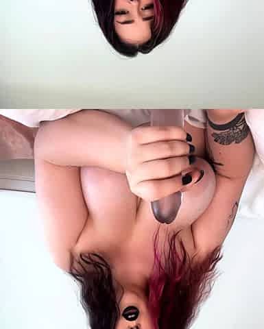 Horny Chloe Morgan having a solo toy dildo masturbation