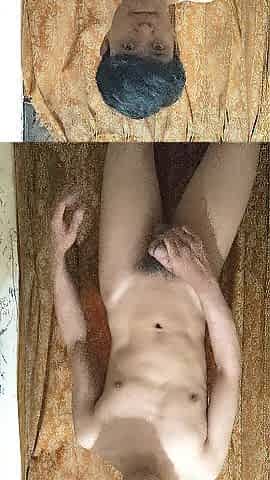 oriental male with large dong masturbation until cum